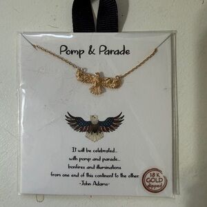 Pomp & Parade Gold Eagle Necklace